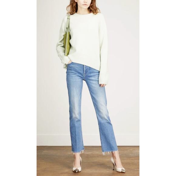 Mother Womens The Tripper Ankle Fray Hem Island Time Button Fly Stretch Jeans 27 - Picture 1 of 16